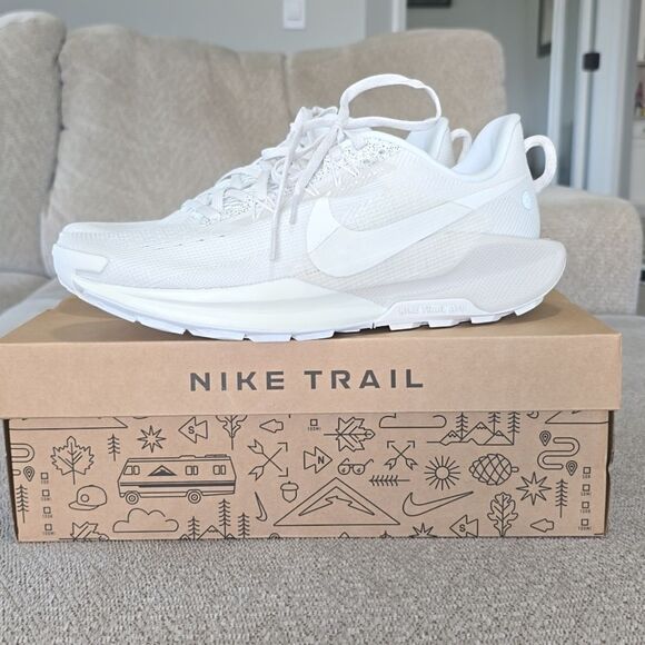 Nike Other - Nike Reactx Pegasus Trail 5 Summit White Running Shoes - Size 9.5